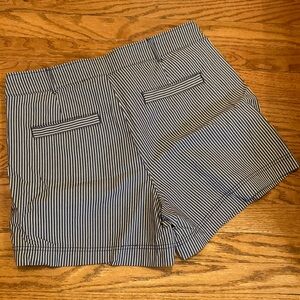 GAP Navy and White Striped Shorts